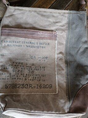 Boho Mona B upcycled Canvas and Leather bag